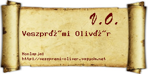 Veszprémi Olivér névjegykártya